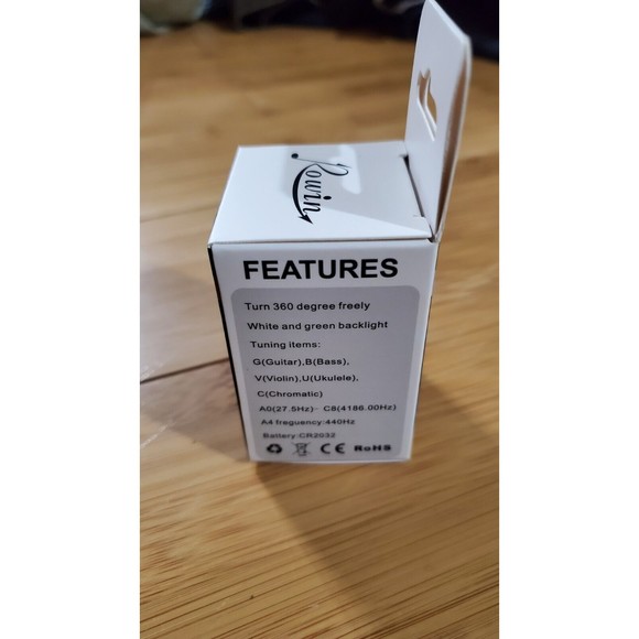 Rowin LT-32+ Mini Clip On Digital Tuner Black Easy Fast Tuning Brand New in Box - Picture 3 of 9